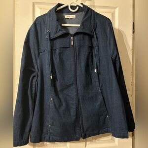 Studio Works lightweight denim material jacket plus size 2X